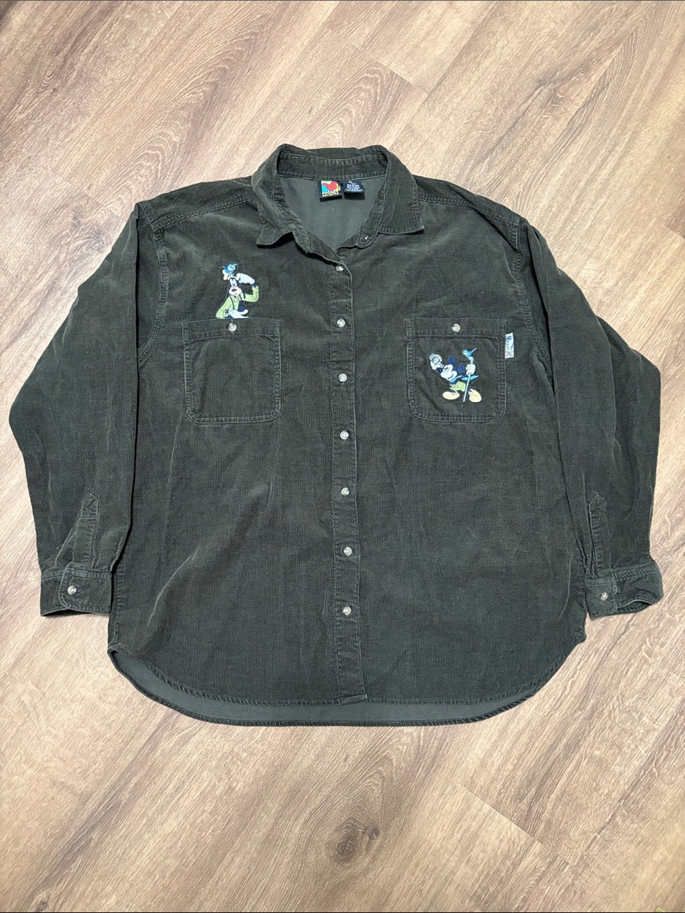 Vintage Mickey Green Corduroy Jacket Size XL